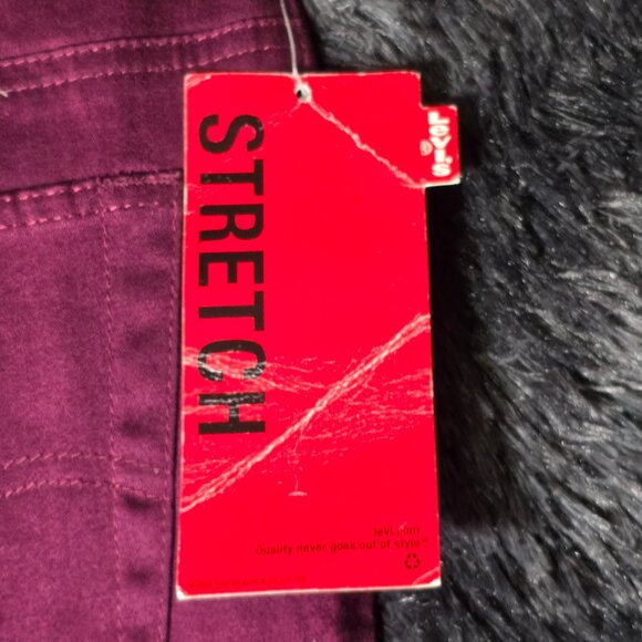 Levi’s 512 Slim Fit Womens Jeans Magenta Size 6 Y2K Red Tab - Picture 10 of 12